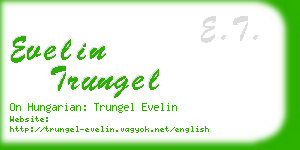 evelin trungel business card
